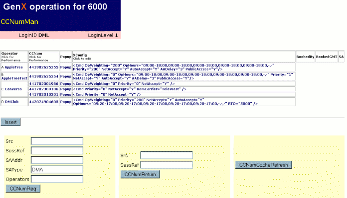 Screenshot of CCNumMan page